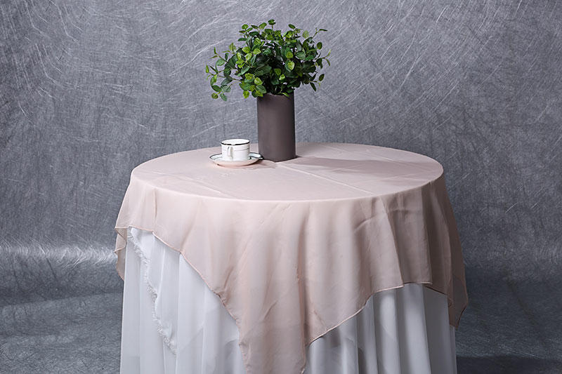 Plain organza table cloth for banquet decor