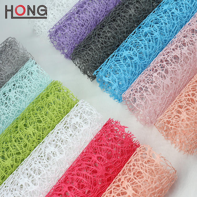 Jacquard Net Mesh Floral Wrapping for Bouquets